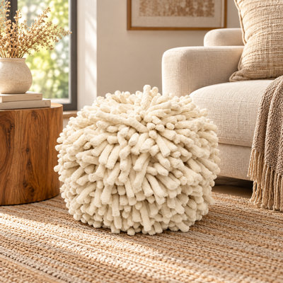 Pouf | Luxe Lounge Pouf | Stylish & Comfortable Accent | 16"