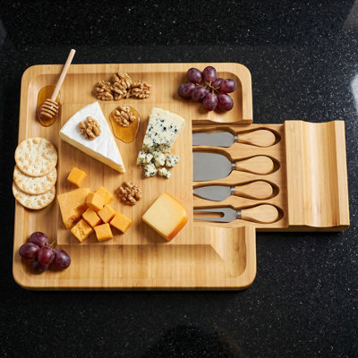 Ensemble de panneaux de fromage et plateaux 5 pièces Dameron