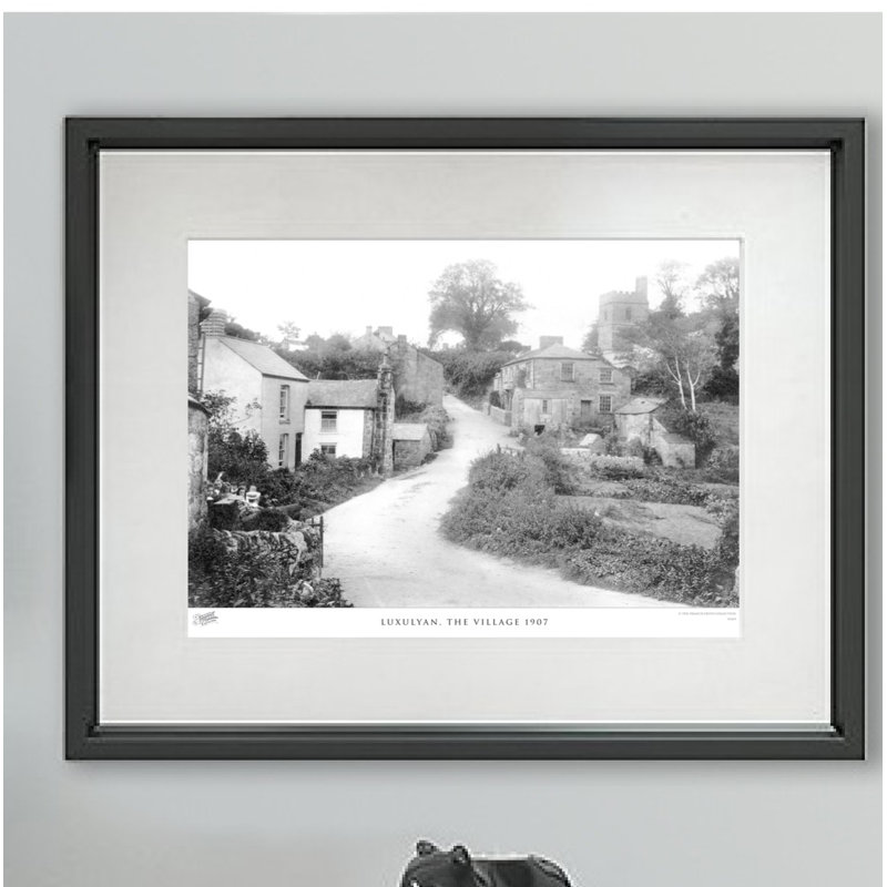 Luxulyan, The Village 1907 - Single Picture Frame Print, 60cm H x 80cm W x 2.3cm D
