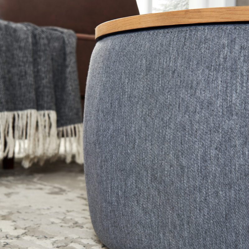 Comfortable Ottoman, Dark Gray
