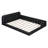 Queen Size Upholstered Platform Bed with 2 Reading Lights-404692055