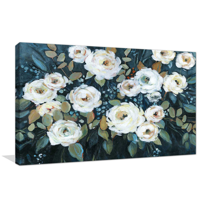 Moonlit Garden I par - Peinture, Toile tendue, H 36 po x l 60 po x P 1,5 po