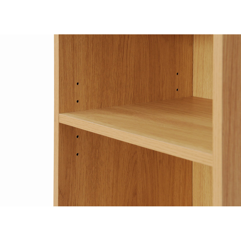 Zaira 80 cm H x 40 cm W Standard Bookcase, 106cm H x 40cm W x 30cm D, Yellow Oak