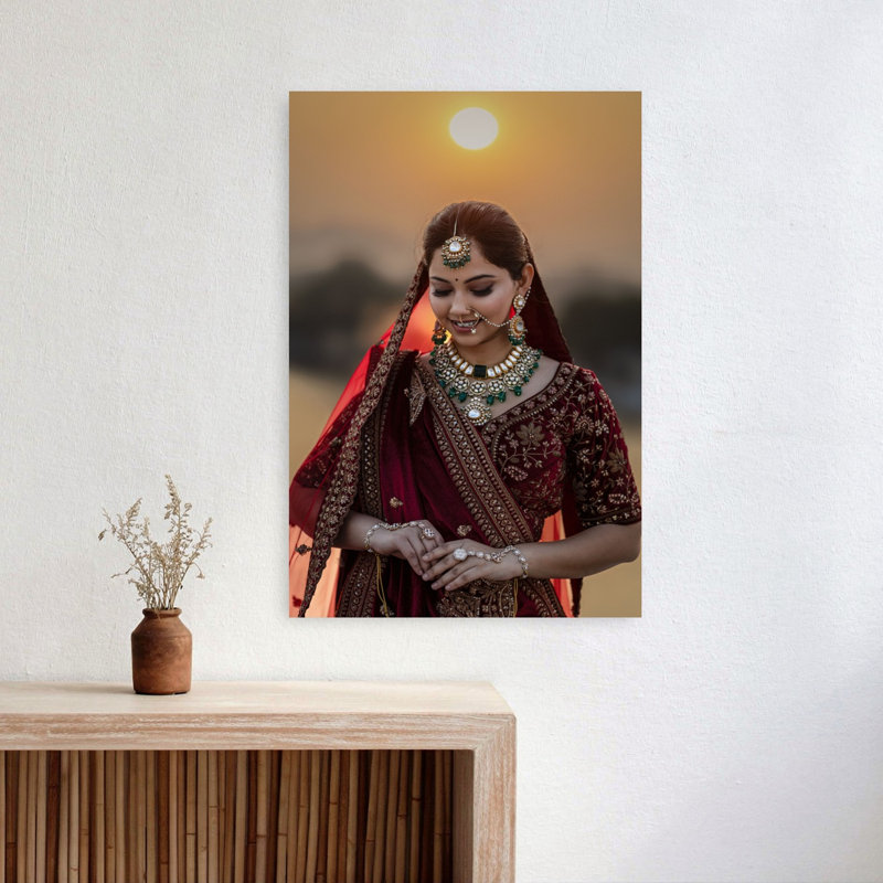Indian Bride Sunset, H 24 po x l 16 po