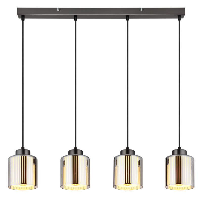 Takye 4 - Light Matte Black Geometric Pendant