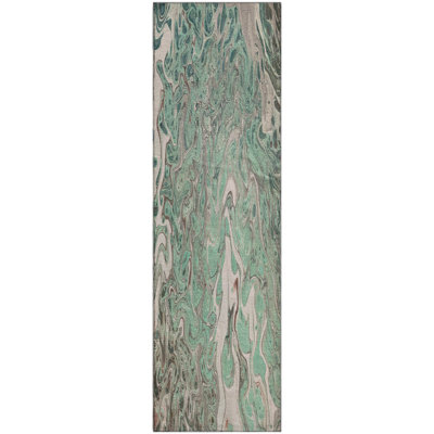 Premium Machine Washable Chananya Mint Rug