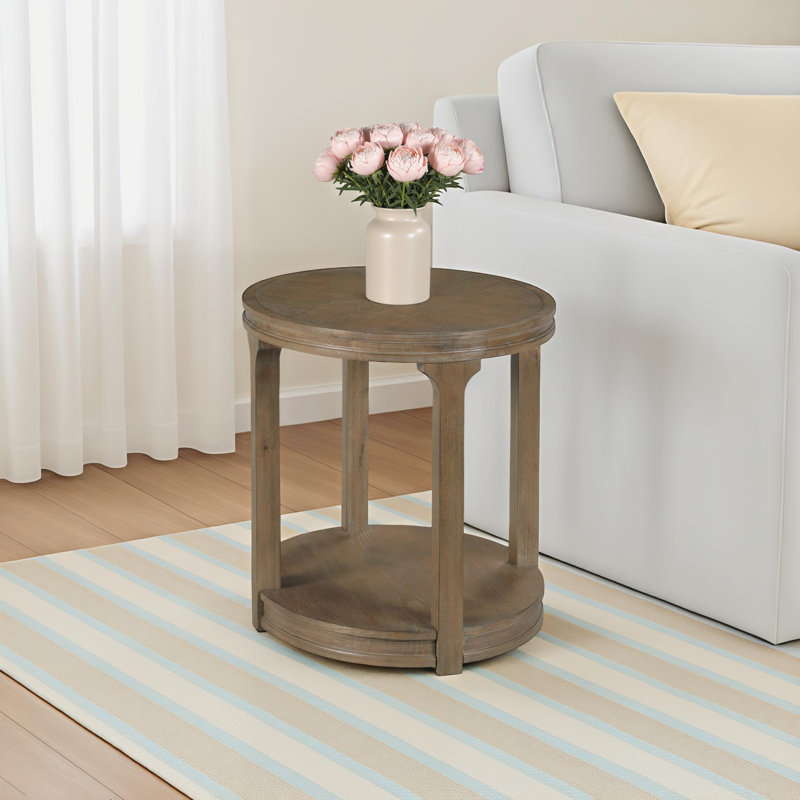 OVAL END TABLE, 24" H x 22" W x 26" D