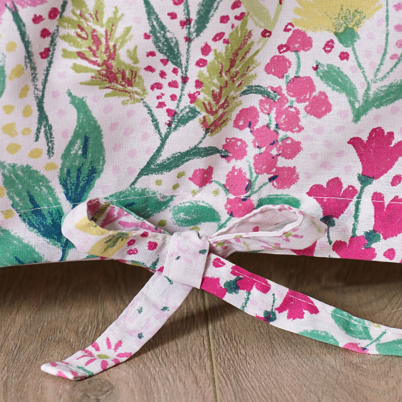 Tilly Floral Reversible Duvet Cover Set, Pink, Single Duvet Cover + 1 Standard Pillowcase