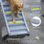 Rampe pour chien pour véhicule utilitaire sport, escalier pliable pour chien de taille moyenne à grande taille, escalier pliant pour animaux avec bandes et patins antidérapants, supporte jusqu'à 55 lb (10 marches), gris-133694068