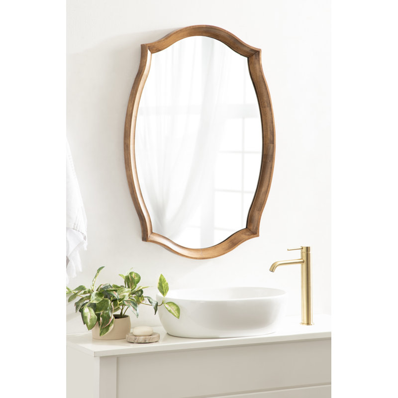 Miroir mural Bolme, Brun rustique