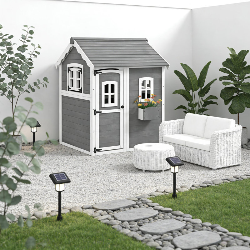 Maisonnette en bois pour tout-petits, maisonnette d'extérieur