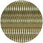 Tapis rond lavable intérieur / extérieur brun 8 pi Southwestern