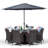 Karcher 8 Seater Dining Set with Cushions and Parasol
