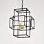 4-Light Metal Lantern Tiered Pendant Hanging Light Fixtures
