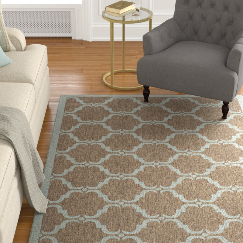 Herefordshire Performance Geometric Indoor/Outdoor Area Rug, Rectangle 8' x 10'