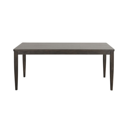Modern Dining Table Dark Walnut Rubber wood 1pc Table Dining Room Furniture