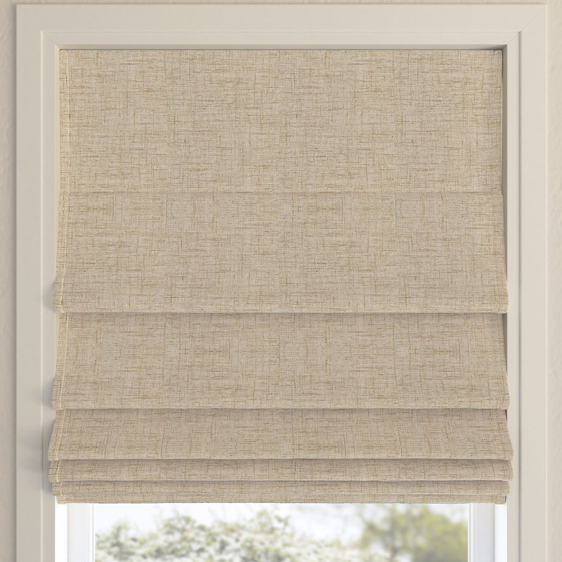  Everton Thermal 100% Blackout Cordless Roman Shade, Taupe, 23"W x 64"L