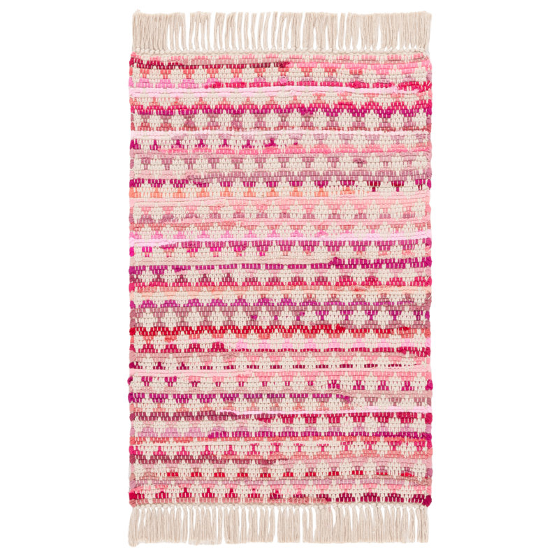 Montauk 538 Hand Woven Cotton Geometric Shapes Rug, Rectangle 2' x 3'