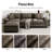 158" Modular Sectional Sofa with Ottoman, Oversized L-Shaped Deep Seat Couch with Wide Removable Armrests-213316730-224180782