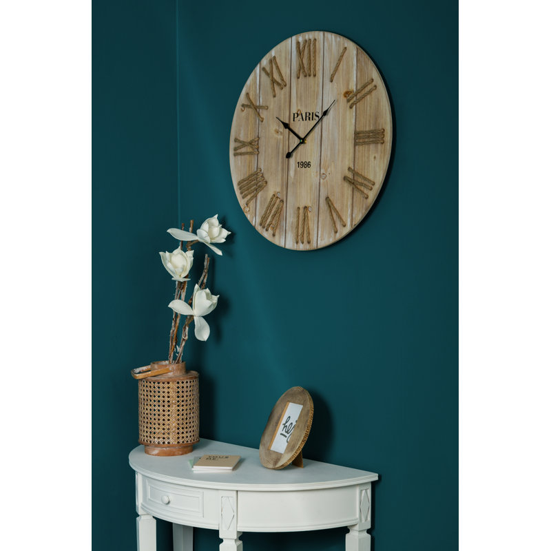 Callie Wood Wall Clock