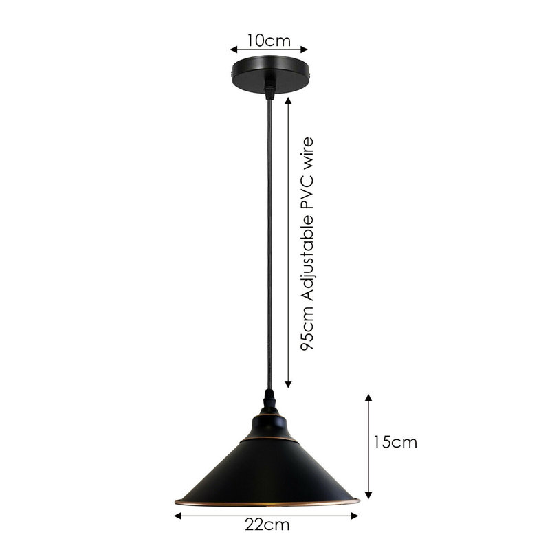 Judge 1 - Light Black Single Pendant, No