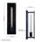 Mocanaqua Black Steel 1-Light Wallchiere Modern Sconce