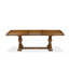  L'ensemble de table de cuisine 5 pièces comprend une table de salle à manger rectangulaire et 4 chaises de cuisine en tissu de lin gris, finition noyer antique-664182565-643662090-641880335