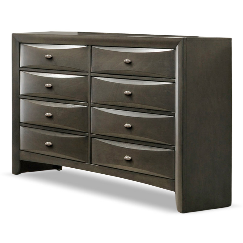 Urbanek 8-Drawer Dresser, Gris