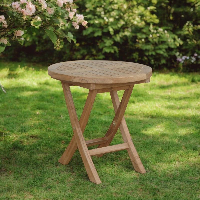 Table d'appoint d'extérieur pliante 20 po
