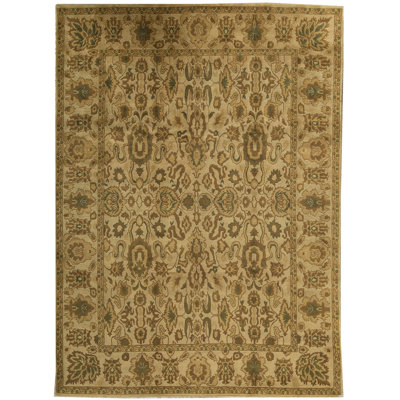 Hand-Knotted Wool GOLD Area Rug