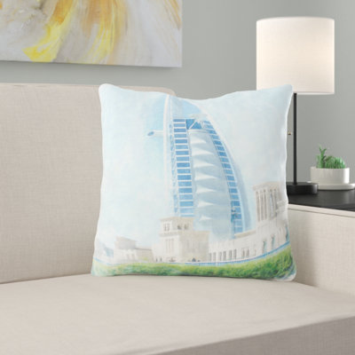 Floral Reversible Throw Pillow