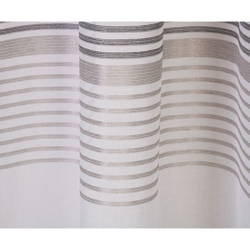 Mannsville Semi Sheer Curtain, Grey