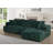 109" Channel Tufted Upholstered L-Shape Sectional Sofa Chaise-532550539-532550534-510887628