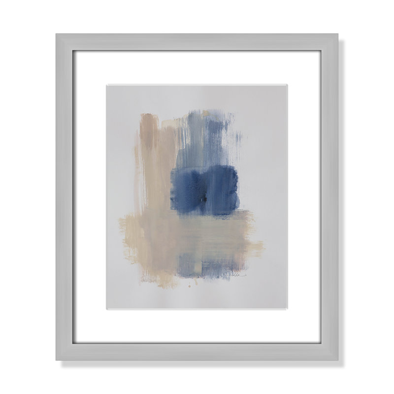 Macathurn Powder Room Wash III sur papier, H 15 po x l 13 po x P 1,25 po, Cadre photo argenté mat