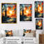«Coastal Stormy Sunset Lighthouse Breeze II» - art mural phares-1160696443-1160696440