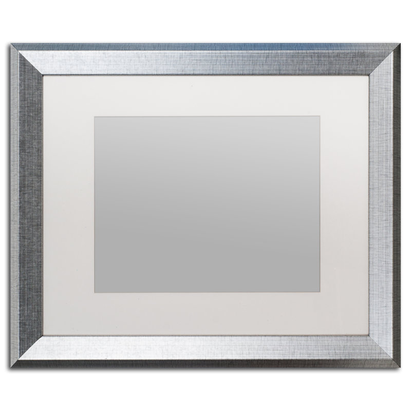 Traditional, 19.5" H x 23.5" W x 1.25" D, Silver Framed, White