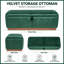 Pouf de rangement en velours Canterbury avec couvercle relevable et base imitation bois-2130992026