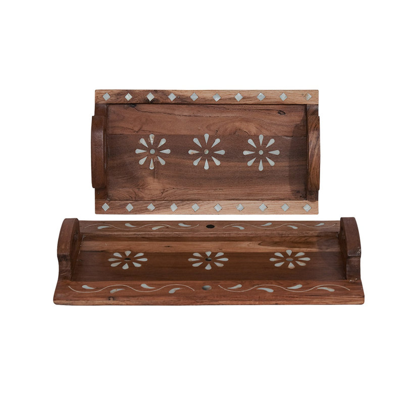 Deshya Solid Wood Tray