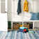 Tapis bleu Paint Chip