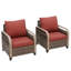 Ensemble de 2 chaises longues d'extérieur en osier brun-1643539396