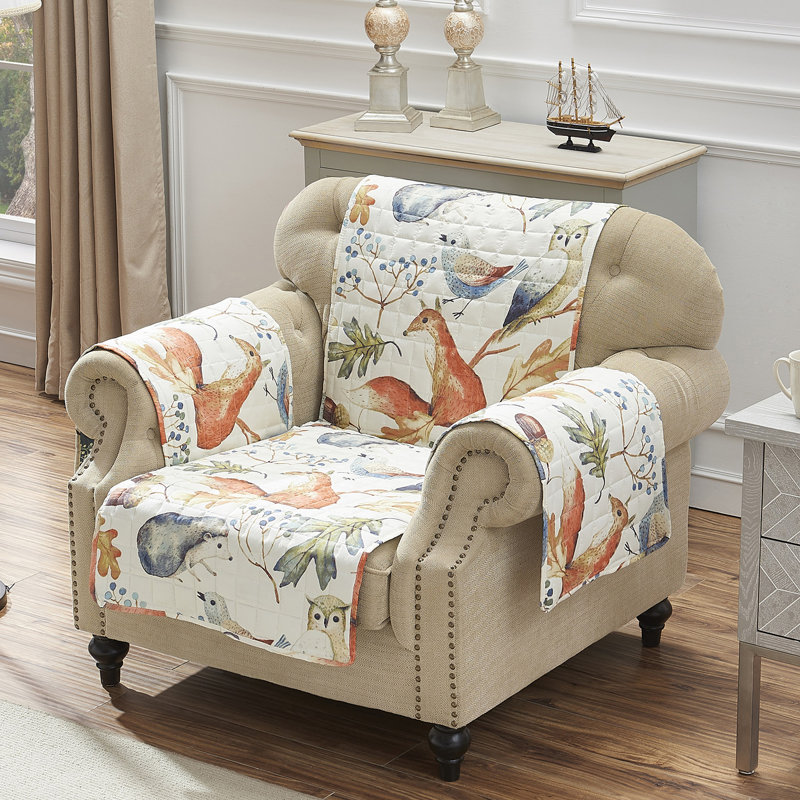 Housse réversible pour fauteuil Elmina Willow, Naturel