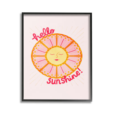 Dessin géométrique «Hello Sunshine» par Glad Your Here Co.