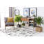 Trail Geometric Area Rug in Brown/Silver/Ivory-891466941
