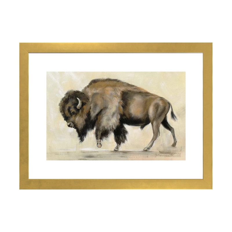 Bronze bronze par Silvia Vassileva - reproduction d'art, H 24 po x l 32 po x P 1 po, Gold Paper, Blanc