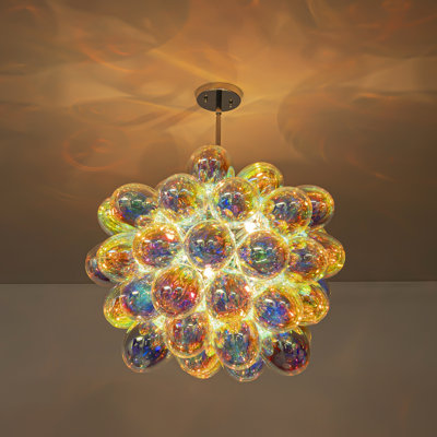 Ebner 6 - Light Modern Dimmable Sphere Glass Globe Bubble Chandelier