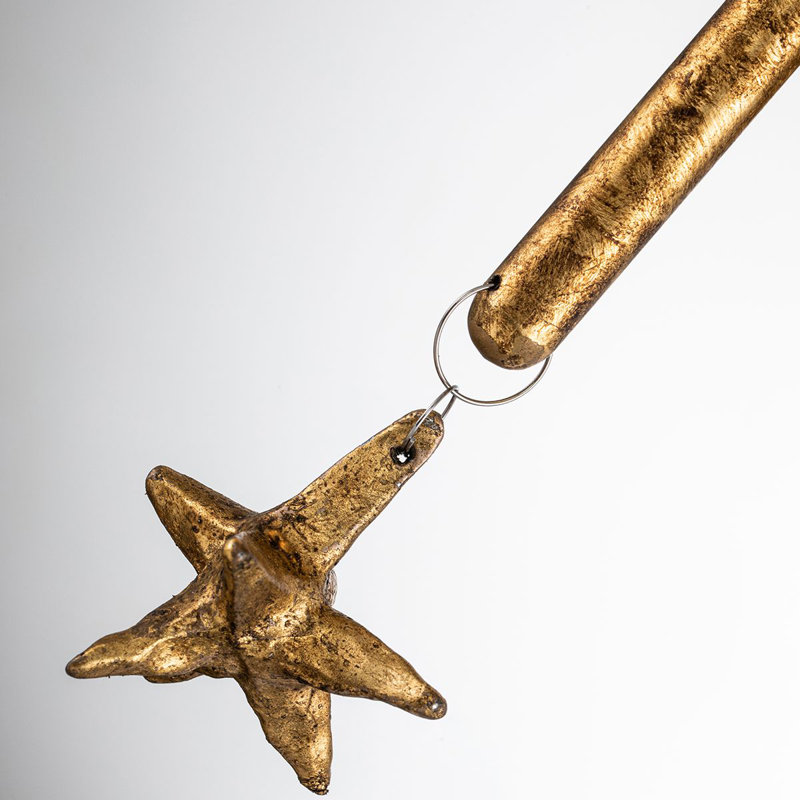 Star 1 Light Wallchiere, Gold Leaf