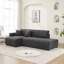 Canapé modulaire en laine avec méridienne-878290212-878290215