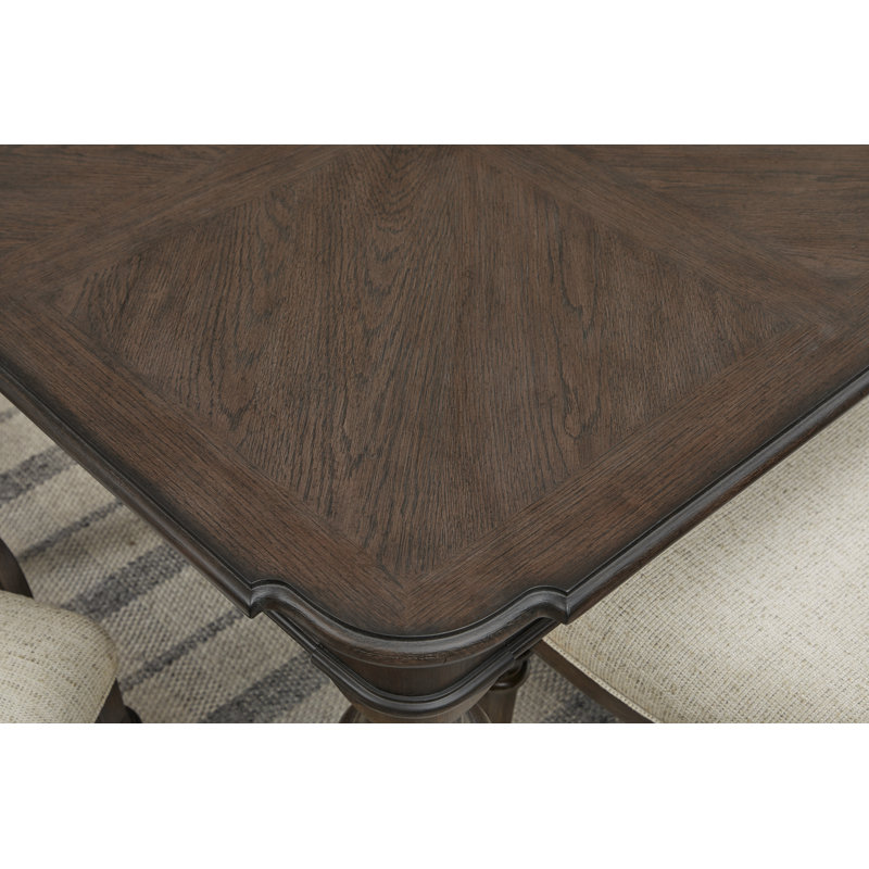 Table de salle à manger à pattes extensibles avec 8 chaises latérales rembourrées et 2 chaises avec accoudoirs