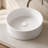 14" White Ceramic Round Vessel Bathroom Sink