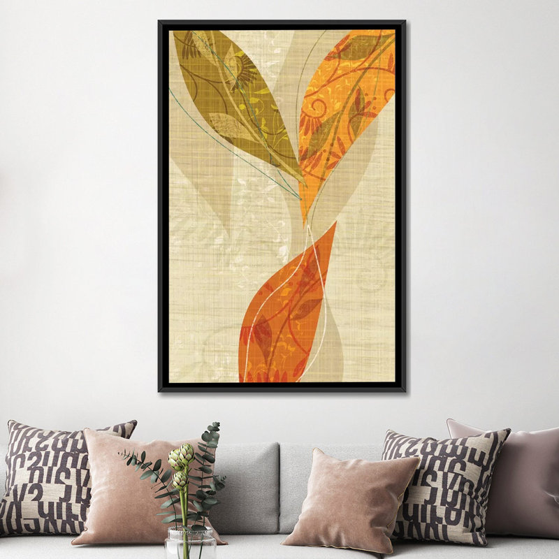 « natural harmonie ii », reproduction d’impression sur toile tendue, Pas de tapis, Toile avec cadre noir